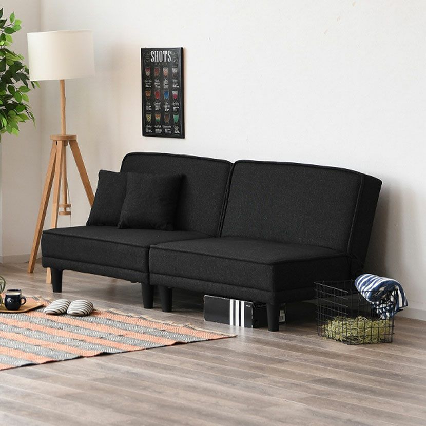 幅184cm 2人掛け ソファベッド ソファ リクライニング ローソファ