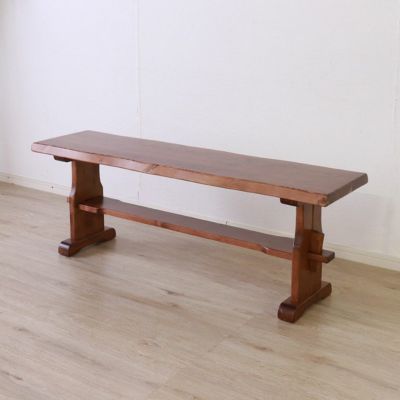 幅125cm ダイニングベンチ 板座 カントリー ナチュラル 北欧パイン材 天然木