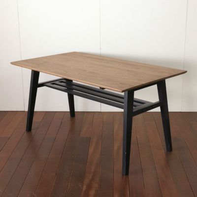 幅140cm ダイニングテーブル 食卓テーブル カフェ ブルックリン ナチュラル ヴィンテージ 北欧パイン材 無垢 天然木 バイカラー