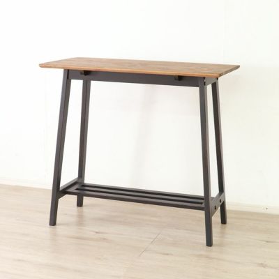幅100cm ハイテーブル カフェ ブルックリン ナチュラル ヴィンテージ 北欧パイン材 無垢 天然木 バイカラー