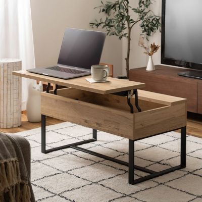 幅90cm センターテーブル 昇降テーブル 2WAY 収納 高さ調節 リフトアップ 昇降式 在宅ワーク テレワーク テーブル リビングテーブル おしゃれ 北欧 ナチュラル