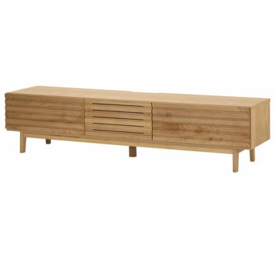 堀田木工所 幅180.2cm テレビボード 木製 アルダー材 自然塗装 脚付き 引き出し付き シンプル 日本製 TVボード テレビ台 ローボード リビング ナチュラル 北欧風 ルンバブル