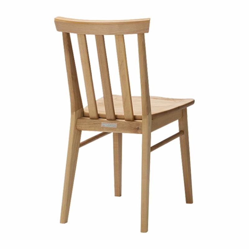 堀田木工所 ダイニングチェア 木製 アルダー材 自然塗装 板座 座ぐり