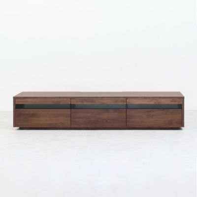 【設置無料】堀田木工所 幅210.2cm テレビボード 木製 アルダー材 自然塗装 日本製 ロック機能 引き出し 収納 TVボード テレビ台 ローボード リビング おしゃれ ナチュラル モダン 北欧