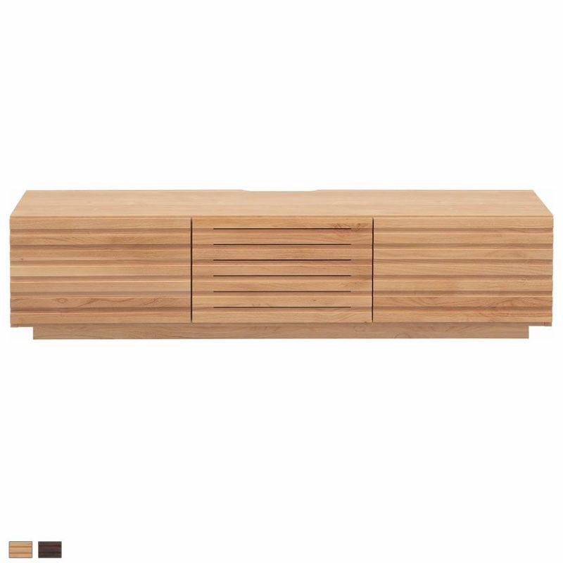 堀田木工所 幅150.2cm テレビボード 木製 アルダー材 日本製 引き出し