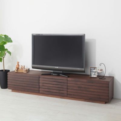 堀田木工所 幅180.2cm テレビボード 木製 アルダー材 日本製 収納 引き出し 大型テレビ TVボード テレビ台 ローボード リビング シンプル ウォールナット ナチュラル 北欧