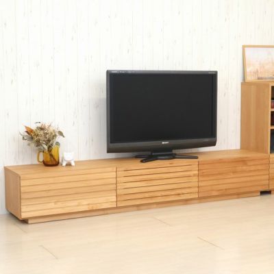 堀田木工所 幅210.2cm テレビボード 木製 アルダー材 日本製 収納 引き出し 大型テレビ TVボード テレビ台 ローボード リビング シンプル ウォールナット ナチュラル 北欧