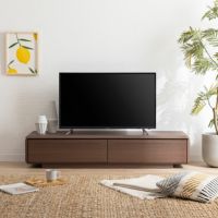 【設置無料】幅150cm ローボード 収納 引き出し デッキ収納 配線穴 木目調 テレビボード TV台 テレビラック テレビ台 おしゃれ シンプル モダン リビング ウォールナット｜¥48,091の動画