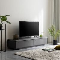【設置無料】幅150cm ローボード 収納 引き出し デッキ収納 セラミック調 テレビボード テレビラック ローテレビ台 TV台 テレビ台 おしゃれ シンプル モダン リビング グレー｜¥48,091の動画