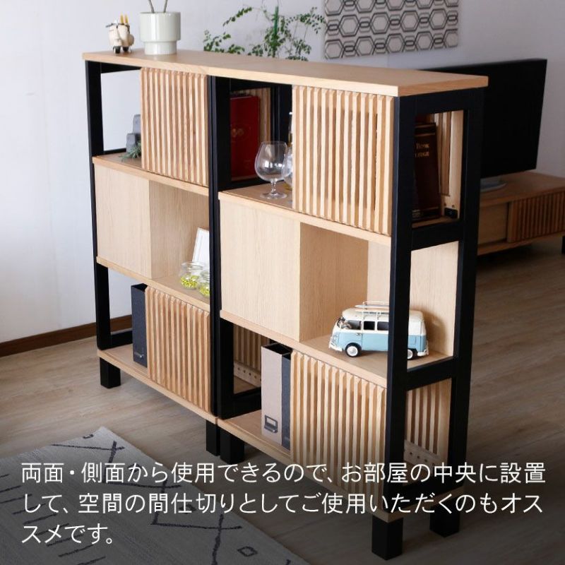 昭和レトロ　両面開き戸棚　木製ラック　キャビネット　スペースエイジ 楽天市場】キャビネット 両開き ガラス扉 天然木 エスニック調