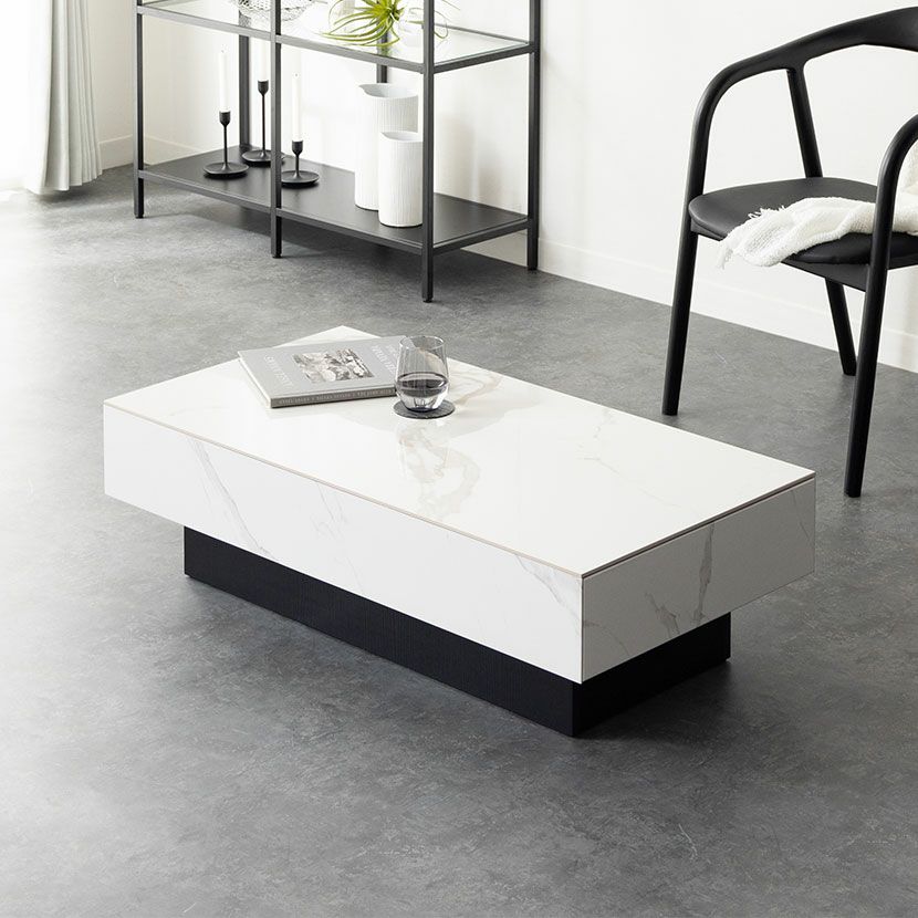 幅100cm 木製 センターテーブル 引出し付き 天然木 コーヒーテーブル  