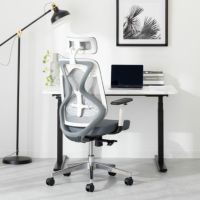 オフィスチェア YS-1 可動肘付き ヘッドレスト付き ランバーサポート モールドウレタン シンクロロッキング 人間工学 ゲーミングチェア メッシュ デスクチェア 椅子 ホワイト｜¥26,355の動画