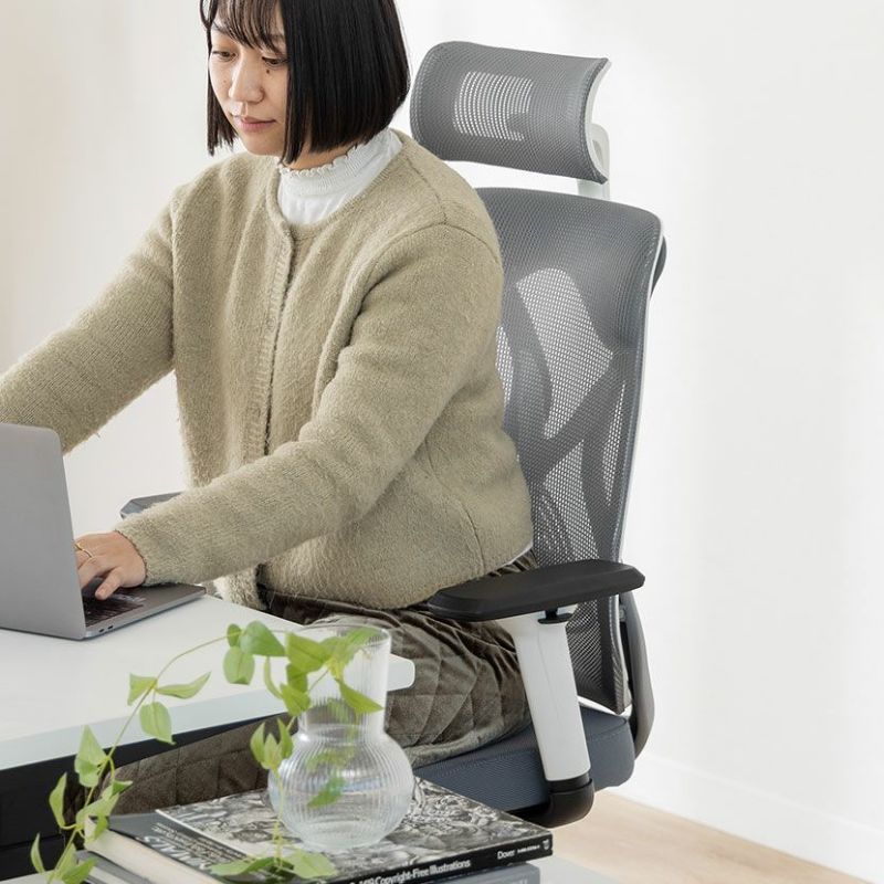 オフィスチェア YS-1 可動肘付き ヘッドレスト付き ランバー オフィスチェア YS-1 可動肘付き ヘッドレスト付き ランバー