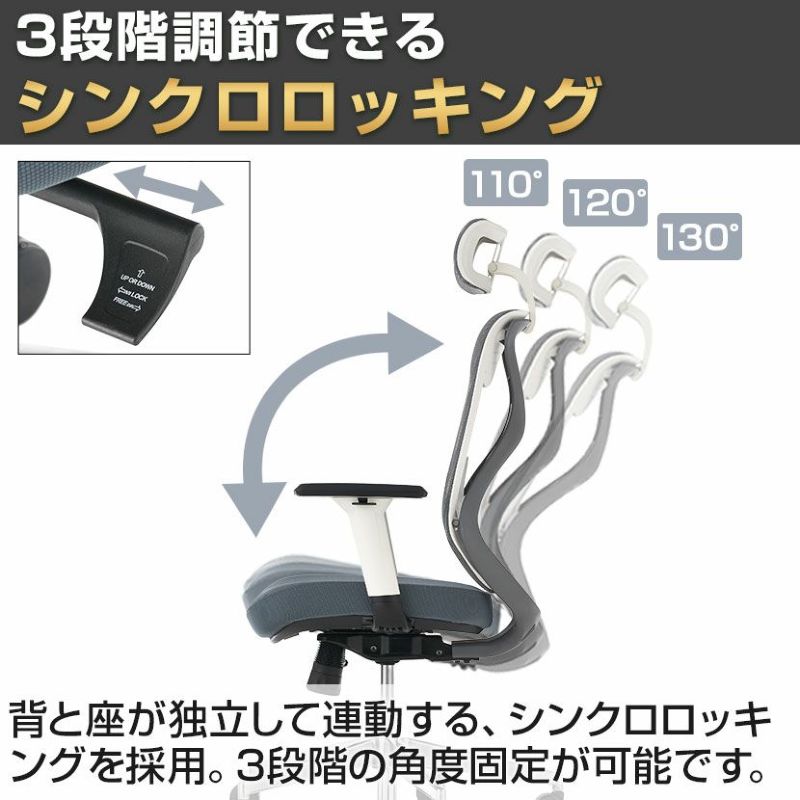 オフィスチェア YS-1 可動肘付き ヘッドレスト付き ランバー オフィスチェア YS-1 可動肘付き ヘッドレスト付き ランバー