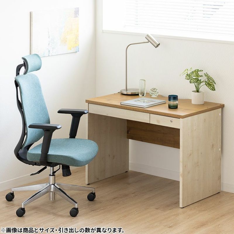 幅80cm 木製 ワークデスク ペスパ2.0 古木調 引出し付き 配線 幅80cm 木製 ワークデスク ペスパ2.0 古木調 引出し付き 配線