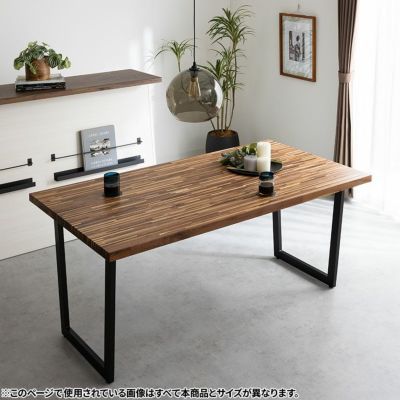 【設置無料】幅180cm ファイン ダイニングテーブル ウォールナット 木製 天然木 集成材 オイル塗装 スチール脚 長方形 国産 日本製 ダイニング 机 食卓テーブル おしゃれ カフェ風