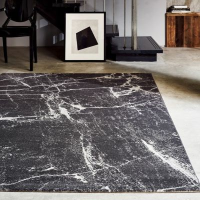 プレーベル 133×195cm カーペット トルコ製 約1.5畳 大理石調 ホットカーペット 床暖房対応 防炎 抗菌 消臭 遊び毛が出にくい マルモ 絨毯 ラグ おしゃれ モダン