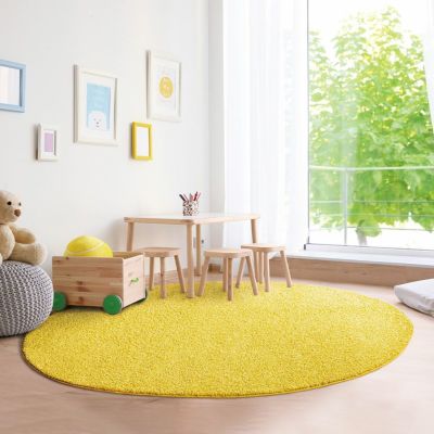 プレーベル 200×200cm カーペット 日本製 円形 抗ウイルス 抗菌 抗アレルゲン 消臭 防ダニ 洗える ホットカーペット 床暖 ジャスパープラス 絨毯 ラグ おしゃれ シンプル