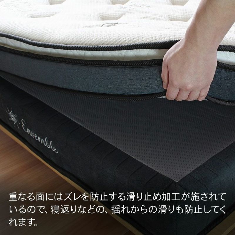 セミダブル メモリーフォームマットレス ポケットコイル 低反発 体圧