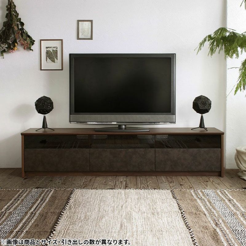 設置無料】幅120cm テレビボード 石目調 引き出し 収納 ロータイプ 脚