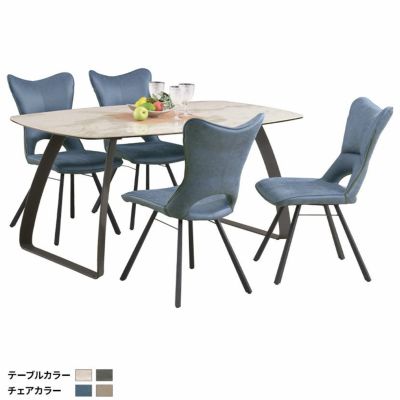 4人用 セラミック ダイニングセット 5点 (幅160cmテーブル×1 チェア×4) ブライツ ダイニングテーブル 大理石調 ロの字脚 ダイニングチェア 肘なし おしゃれ モダン