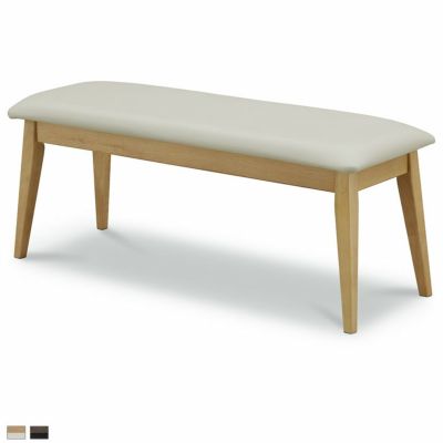 幅110cm ダイニングベンチ 木製 無垢 オーク PVC l字 ベンチ 食卓椅子 長椅子 食卓ベンチ いす ダイニング おしゃれ 北欧 ナチュラル ウォールナット ウィドゥスタイル