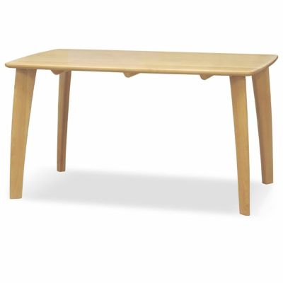【設置無料】幅130cm ダイニングテーブル 木製 4本脚 無垢集成材 アルダー オイル塗装 長方形 テーブル 4人 食卓テーブル おしゃれ ナチュラル 北欧 ダイニング ウィドゥスタイル