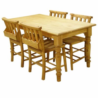 【設置無料】4人用 ダイニングセット 5点 (幅150cm テーブル×1 チャーチチェア×4) アトリエ 木製 引き出し付き ダイニングテーブル ダイニングチェア おしゃれ 北欧 ナチュラル