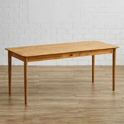 【設置無料】幅160cm ダイニングテーブル 奥行きスリムタイプ コトコトリ 木製 無垢材 パイン材 オイル仕上げ 引き出し付き 長方形 4人用 食卓テーブル カントリー 北欧 ナチュラル