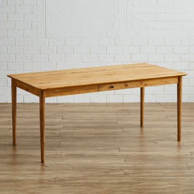 【設置無料】幅160cm ダイニングテーブル コトコトリ 木製 無垢材 パイン材 オイル仕上げ 収納付き 引出し付き 長方形 4人用 食卓テーブル シンプル カントリー 北欧 ナチュラル