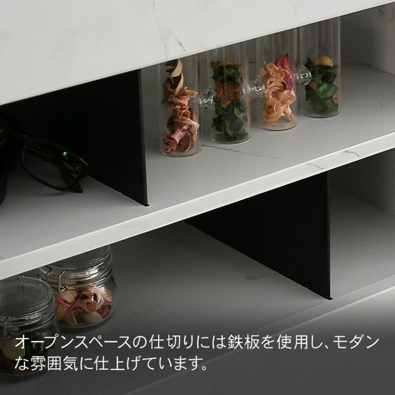 設置無料】幅90cm サイドボード 大理石調 収納 引き出し 開き扉 設置無料】幅90cm サイドボード 大理石調 収納 引き出し 開き扉
