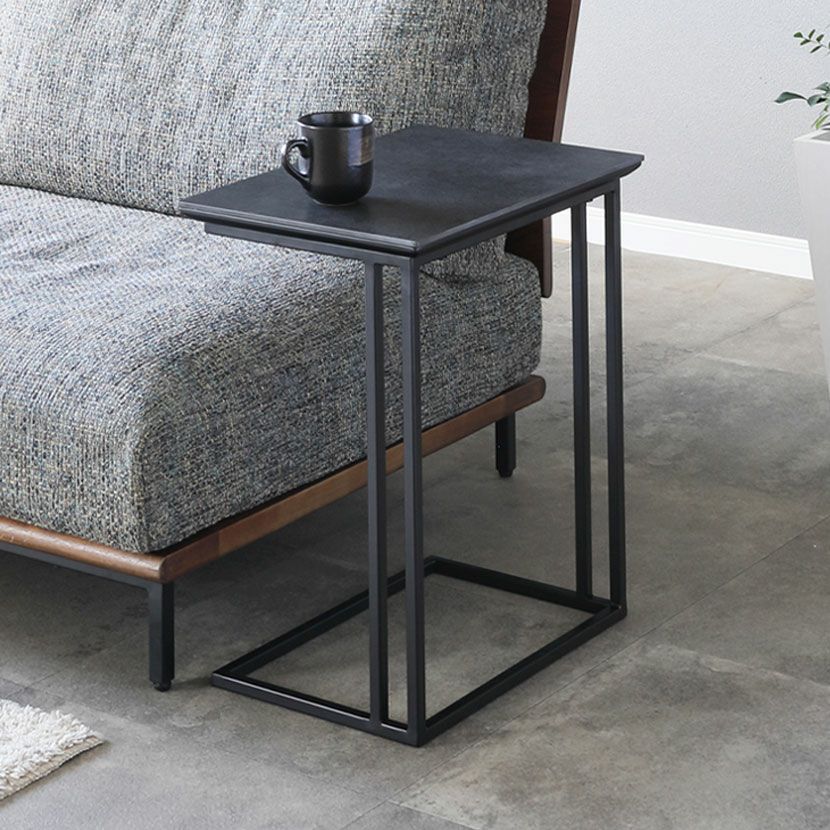 サイドテーブル おしゃれ アイアン ミニテーブル 直径38cm SD-34WH  