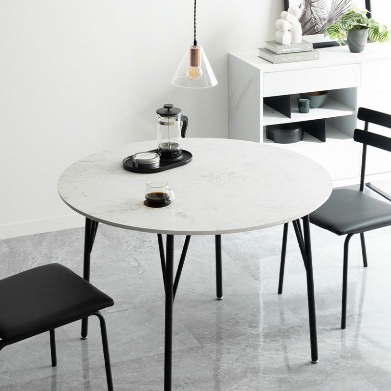 大理石調 丸テーブル カフェテーブル　2セット 大理石調 丸テーブル カフェテーブル 2セット