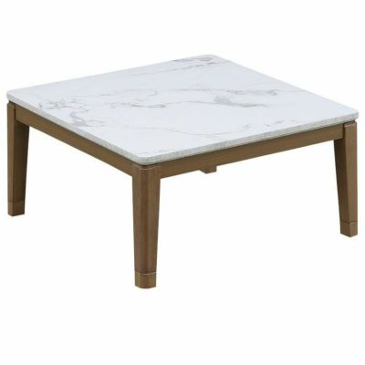 幅80cm 家具調 こたつテーブル 正方形 ハロゲンヒーター 高さ調節可能 ...