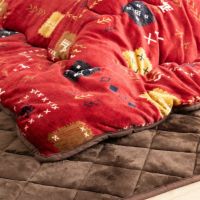 こたつ布団セット ロータイプ用 150×90cm天板対応 長方形 ギャベ柄 リバーシブル 撥水加工 こたつ用掛布団敷布団セット 掛け敷きセット おしゃれ 北欧 赤 ブラウン｜¥14,455の動画