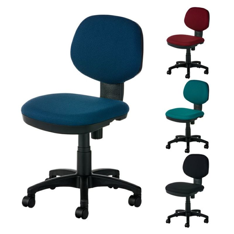 幅54cm オフィスチェア ラダード 布張り デスクチェア 事務椅子 ワークチェア ビジネスチェア 暮らしのデザイン