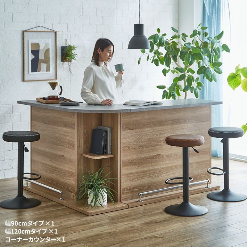 カウンターテーブル 高さ100cm 北欧 バーカウンター ホワイト 机 おしゃれ 日本製 モダン ハイテーブル 完成品 テーブル 収納デスク インテリア 和室 オフィス 待合室 フリーラック オフィスデスク ダイニング テレワーク 長方形 白 幅120cm 奥行45cm 木目 ☆