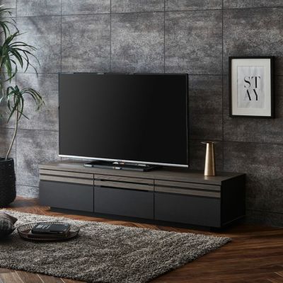 【設置無料】幅150cm ロータイプ テレビ台 日本製 55インチ対応 収納 引き出し付き 木目調 セラミック調 大理石調 テレビボード ローボード おしゃれ モダン リビング グレー 完成品