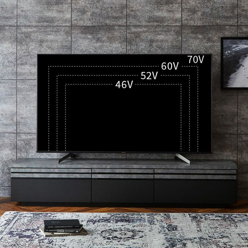 設置無料】幅180cm ロータイプ テレビ台 日本製 71インチ対応