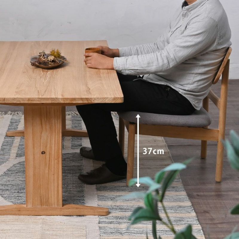 リフレッシュタイプチェア　ロータイプ　オーク無垢材　ウチダ　ナチュラル色 リフレッシュタイプチェア ロータイプ オーク無垢材 ウチダ ナチュラル