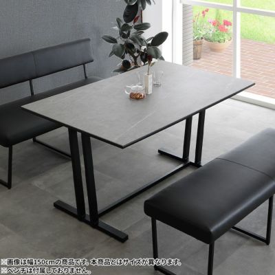 【設置無料】幅180cm ダイニングテーブル セラミック テーブル 大理石調 スチール脚 耐熱 長方形 6人用 食卓テーブル おしゃれ シンプル モダン グレー ブラック 黒