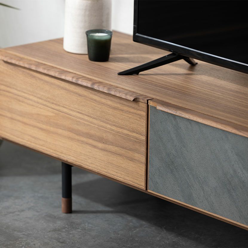 幅180cm テレビ台 ラグナー メラミン 天然木 木製 オーク材