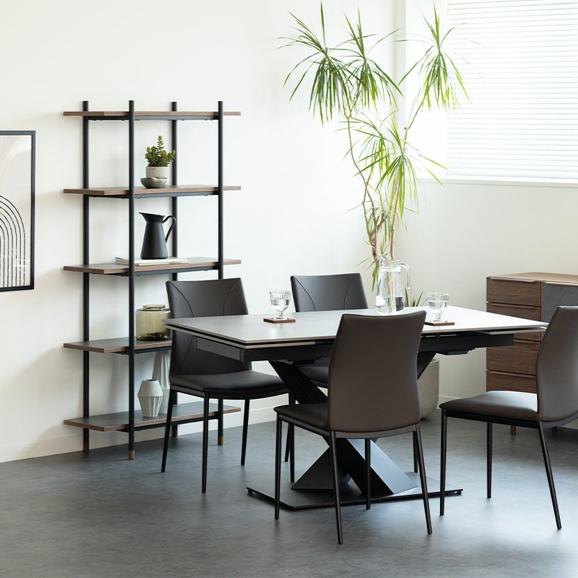 【在庫整理】 デザインラック ロ形 本棚 小物置き パイン ウォルナット調 在庫整理】 デザインラック ロ形 本棚 小物置き パイン ウォルナット調