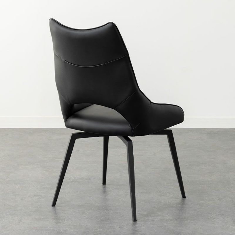 回転チェア オートリターン ブラック アームチェア 2脚セット 回転チェア オートリターン ブラック アームチェア 2脚セット