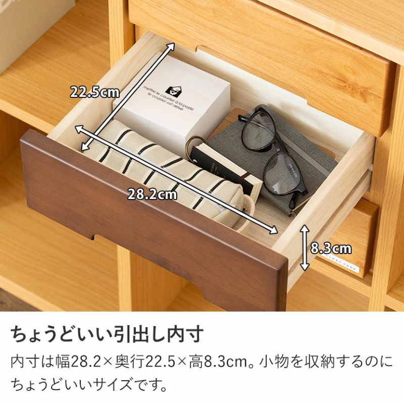 オプション] Nクレソン オープンラック専用 引き出し 3段 収納 ミニ