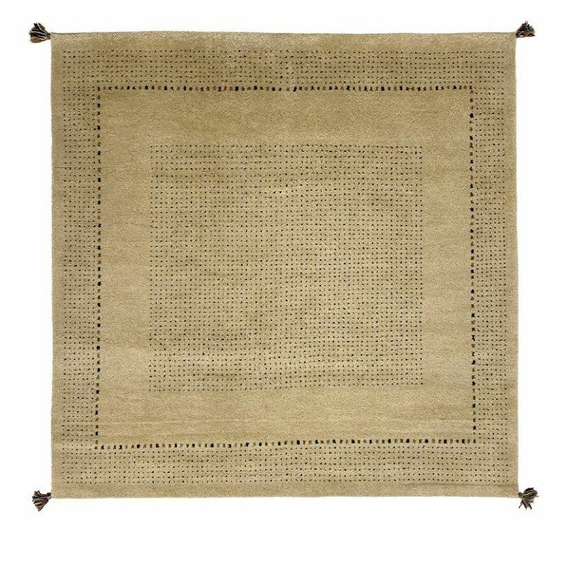 190×190cm ギャッベラグ DESERT 手織り 天然素材 コットン ウール ラグ ギャベ 正方形 カーペット 床暖房対応 ホットカーペット対応 絨毯 おしゃれ ナチュラル｜¥58,819の動画
