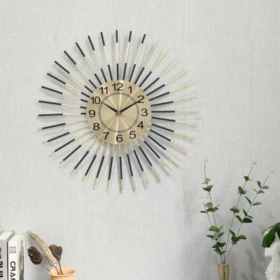 幅60cm 壁掛け時計 アナログ スパイラルアート インテリア ウォールクロック モダン スイープ 静音 掛け時計 おしゃれ リビング 時計 シンプル 寝室 金 ゴールド