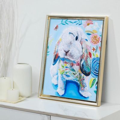 幅80cm クリスタルアート インテリア雑貨 スプラッシュタイガー