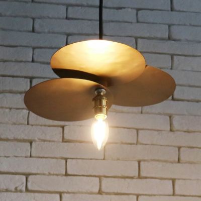 【LED電球付き】1灯 ペンダントライト 日本製 フェリア3 ライト 吊り下げ 照明 インテリア 間接照明 アルミ 天井照明 おしゃれ アンティーク風 レトロ リビング
