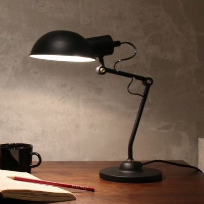【白熱電球付き】デスクライト フェレオ スチール デスクランプ インテリア LED対応 卓上ライト モダン 電気スタンド おしゃれ レトロ インダストリアル テレワーク